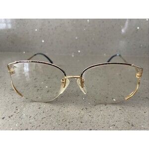 Tura Mod 602 Nav Eyeglasses 56-16-135 Made In Japan FRAMES ONLY Vintage Half Rim